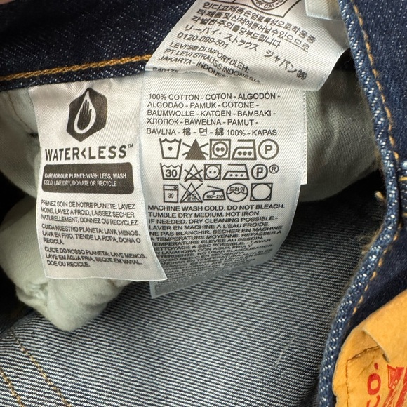 Levi’s 501 Original Men’s Denim, Dark Wash BNWT - Picture 3 of 7